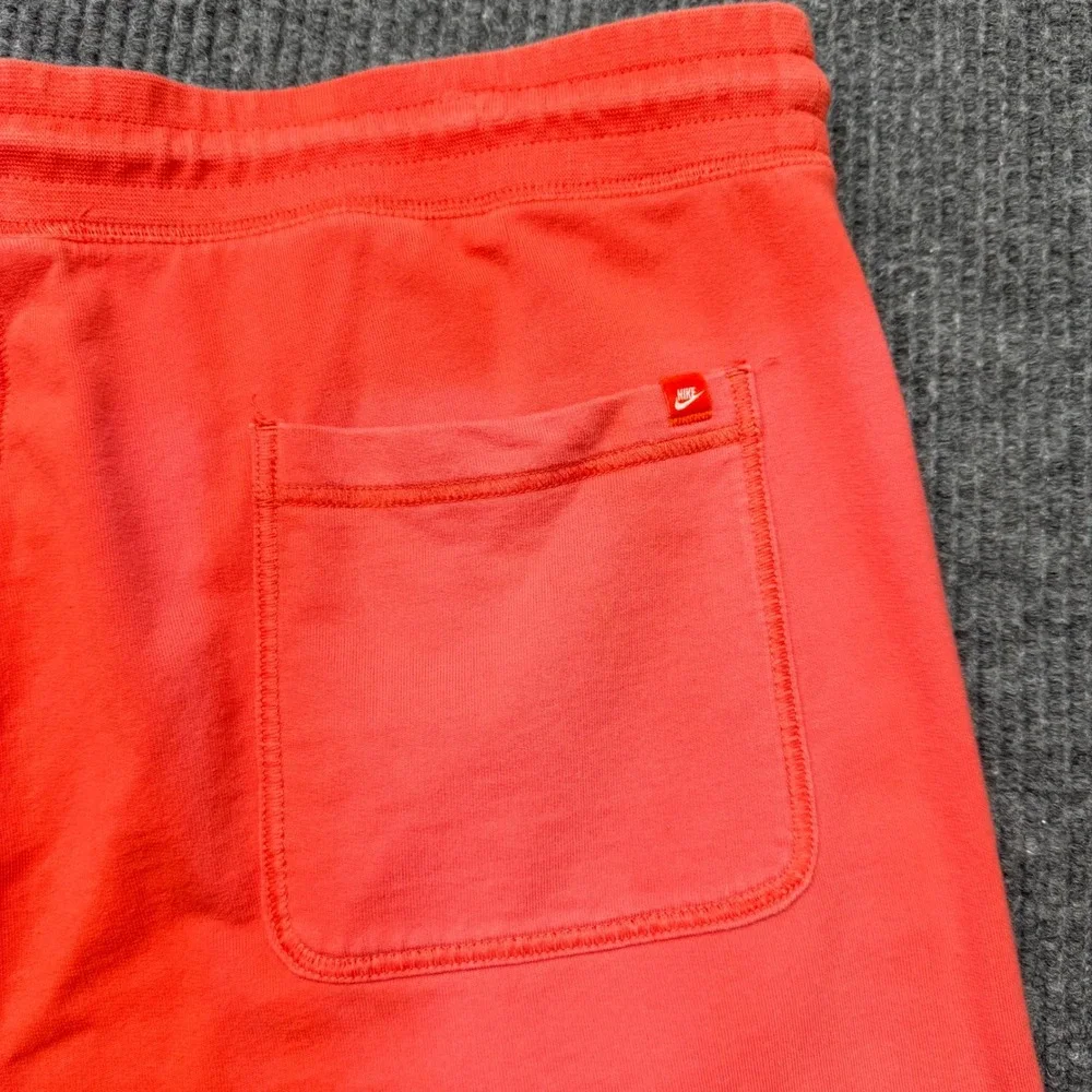 Nike Mens XXL Red French Terry Sportswear Shorts Sun Faded Distressed